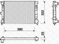 Radiator apa AUDI A4 8K2 B8 MAGNETI MARELLI 350213215000