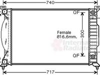 Radiator apa AUDI A4 Avant 8E5 B6 VAN WEZEL 03002202