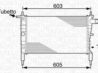 Radiator apa AUDI A4 Cabriolet 8H7 B6 8HE B7 MAGNETI MARELLI 350213831000