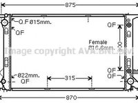 Radiator apa AUDI A5 8T3 AVA I2291