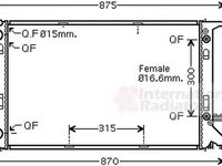 Radiator apa AUDI A5 Sportback 8TA VAN WEZEL 03002293