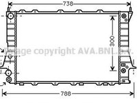 Radiator apa AUDI A6 4A C4 AVA I2078