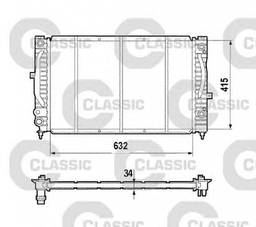 Radiator apa AUDI A6 4B2 C5 VALEO 231755