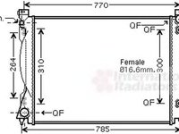 Radiator apa AUDI A6 Avant 4F5 C6 VAN WEZEL 03002236