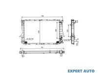 Radiator apa Audi AUDI 100 Avant (4A, C4) 1990-1994 #2 03002084