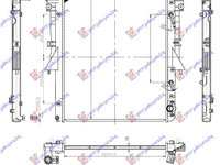 Radiator apa automat motorina FIAT FULLBACK 16- MITSUBISHI P/U L200 15-19 Cod 1350A809 , 6000605264