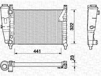 Radiator apa BMW 1 E81 MAGNETI MARELLI 350213131000