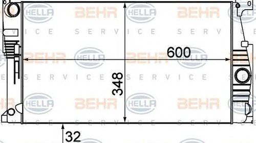 Radiator apa BMW 2 cupe F22 F87 HELLA 8MK 376