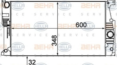 Radiator apa BMW 2 cupe F22 F87 HELLA 8MK 376