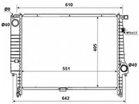 Radiator apa BMW 3 cupe E36 NRF 58117