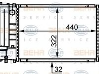 Radiator apa BMW 3 Touring E30 HELLA 8MK376717464