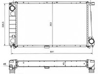 Radiator apa BMW 3 Touring E36 NRF 51568