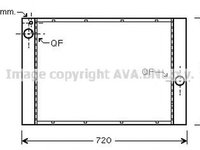 Radiator apa BMW 5 E60 AVA BW2284