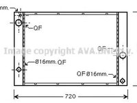 Radiator apa BMW 6 E63 AVA BW2338