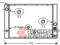 Radiator apa BMW 7 E65 E66 E67 VAN WEZEL 06002338