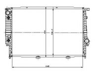 Radiator apa BMW Seria 7 (E32) (1986 - 1994) NRF 519588