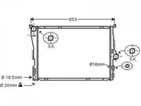 RADIATOR APA BMW X3 E83 2004->2007 Radiator apa pentru 2.5 - 3.0cc (58x50) CV automata PIESA NOUA ANI 2004 2005 2006 2007