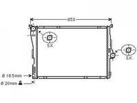 RADIATOR APA BMW X3 E83 2004->2007 Radiator apa pentru benzina - diesel (58x50) CV manuala/automata PIESA NOUA ANI 2004 2005 2006 2007