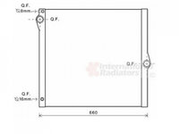 RADIATOR APA BMW X5 E70 2007->2013 Radiator apa pentru 3,0i 24V - 4,8i - 32V (58,5x59,5x3,2 PIESA NOUA ANI 2007 2008 2009 2010 2011 2012 2013