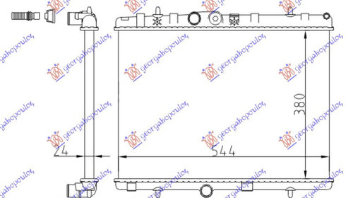 RADIATOR APA BNZ/DSL (MANUAL) (38x54,4x2,3) -