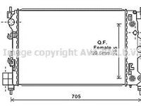 Radiator apa CHEVROLET AVEO hatchback T300 AVA CT2044