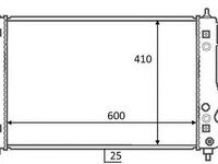 Radiator apa CHEVROLET AVEO limuzina T250 T255 NRF 59054