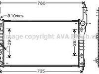 Radiator apa CHEVROLET CAPTIVA C100 C140 AVA OL2424