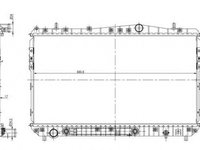 Radiator apa CHEVROLET LACETTI J200 NRF 56132