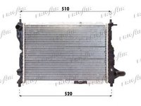 Radiator apa CHEVROLET MATIZ M200 M250 FRIGAIR 01313024