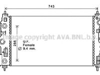 Radiator apa CHEVROLET ORLANDO J309 AVA CT2046