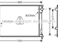 Radiator apa CHRYSLER 300 C LX AVA CR2116