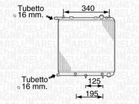 Radiator apa CITROEN C3 Pluriel HB MAGNETI MARELLI 350213819000