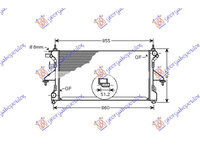 RADIATOR APA CITROEN JUMPER 2006->2014 Radiator apa 2.2-3,0 JTD-HDI +/- Ac/ (78x37,5) PIESA NOUA ANI 2006 2007 2008 2009 2010 2011 2012 2013 2014