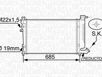 Radiator apa CITROEN XSARA Break N2 MAGNETI MARELLI 350213120200