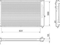 Radiator apa CITROEN ZX Break N2 MAGNETI MARELLI 350213811000