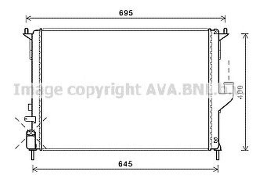 Radiator apa DACIA LOGAN EXPRESS FS AVA RT2477