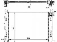 Radiator apa DACIA LOGAN MCV II NRF 58444