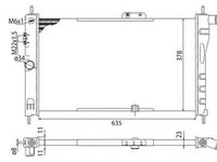 Radiator apa DAEWOO CIELO KLETN MAGNETI MARELLI 350213326003