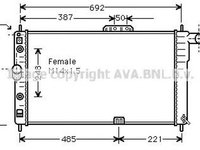 Radiator apa DAEWOO ESPERO KLEJ AVA DW2005