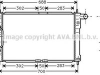 Radiator apa DAEWOO LANOS limuzina KLAT AVA DW2015