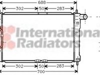 Radiator apa DAEWOO LANOS limuzina KLAT VAN WEZEL 81002015