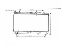 RADIATOR APA DAEWOO TACUMA 2000-> Radiator apa pentru 1,6 - 1,8 - 2,0cc (70x37x18) PIESA NOUA ANI 2000 2001 2002 2003 2004 2005 2006