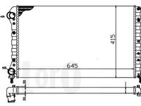 Radiator apa FIAT DOBLO Cargo (223) (2000 - 2016) LORO 017-017-0045