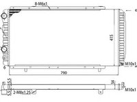 Radiator apa FIAT DUCATO bus 244 Z MAGNETI MARELLI 350213707003