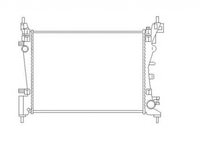 Radiator apa FIAT GRANDE PUNTO 199 NRF 55340