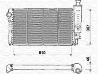 Radiator apa FIAT MAREA 185 MAGNETI MARELLI 350213341000