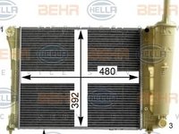 Radiator apa FIAT PANDA 312 312 HELLA 8MK 376 900-221