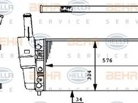 Radiator apa FIAT PUNTO 176 HELLA 8MK 376 713-544