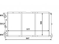 Radiator apa FIAT PUNTO 176 NRF 58955