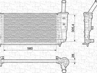 Radiator apa FIAT PUNTO 188 MAGNETI MARELLI 350213197000